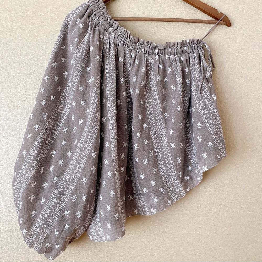 Olivaceous Brown One Shoulder Top